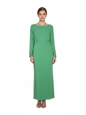 Nika Niki Kapoor Green Maxi Dress Gown Size 12